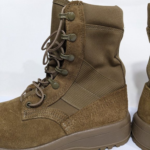 BELLEVILLE Desert Tan Suede & Cordura Military Combat Boot AHWC - 6R Unisex NWOT - Picture 7 of 12
